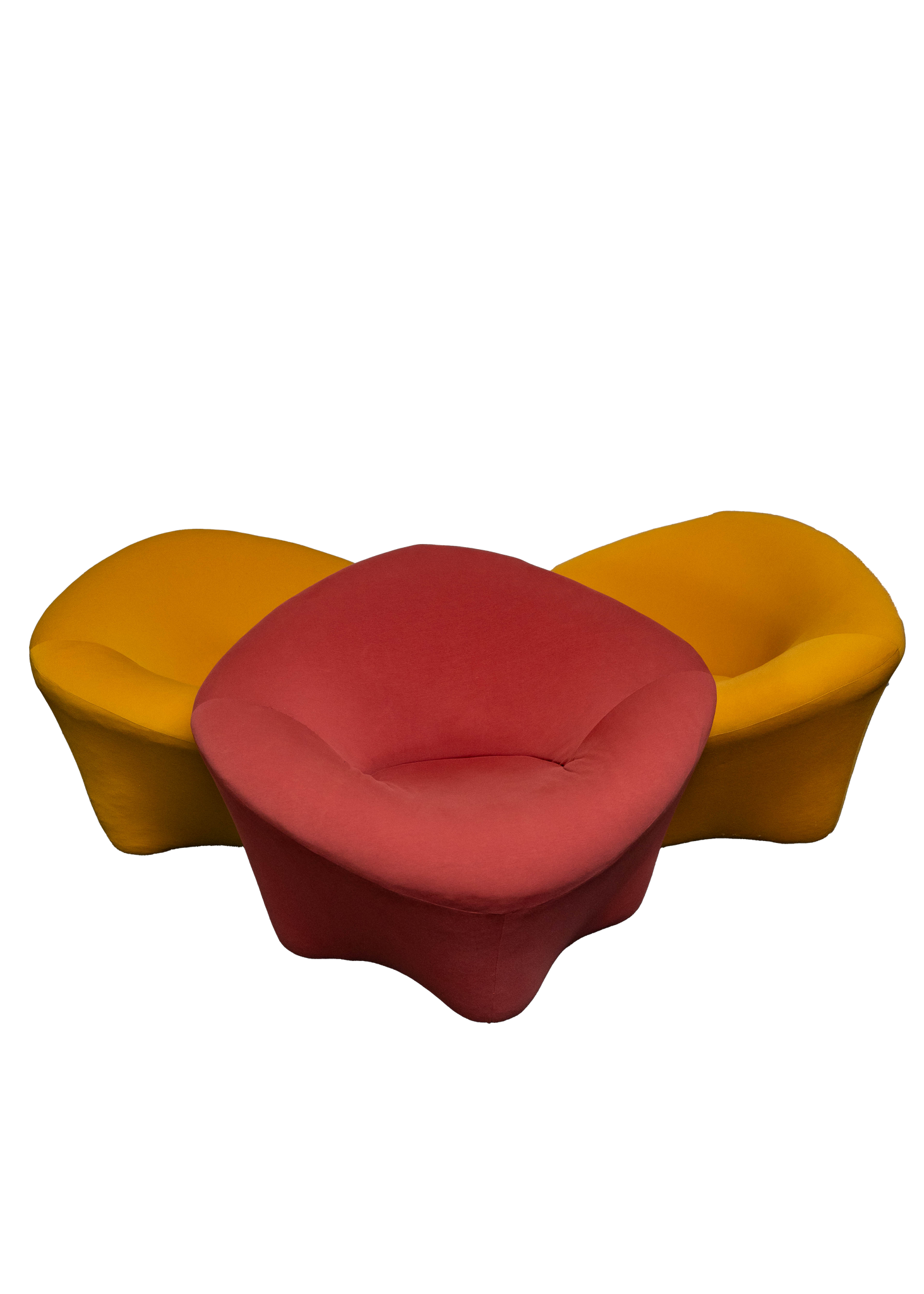 Lot de 3 fauteuils Space Age dans le style de Pierre Paulin