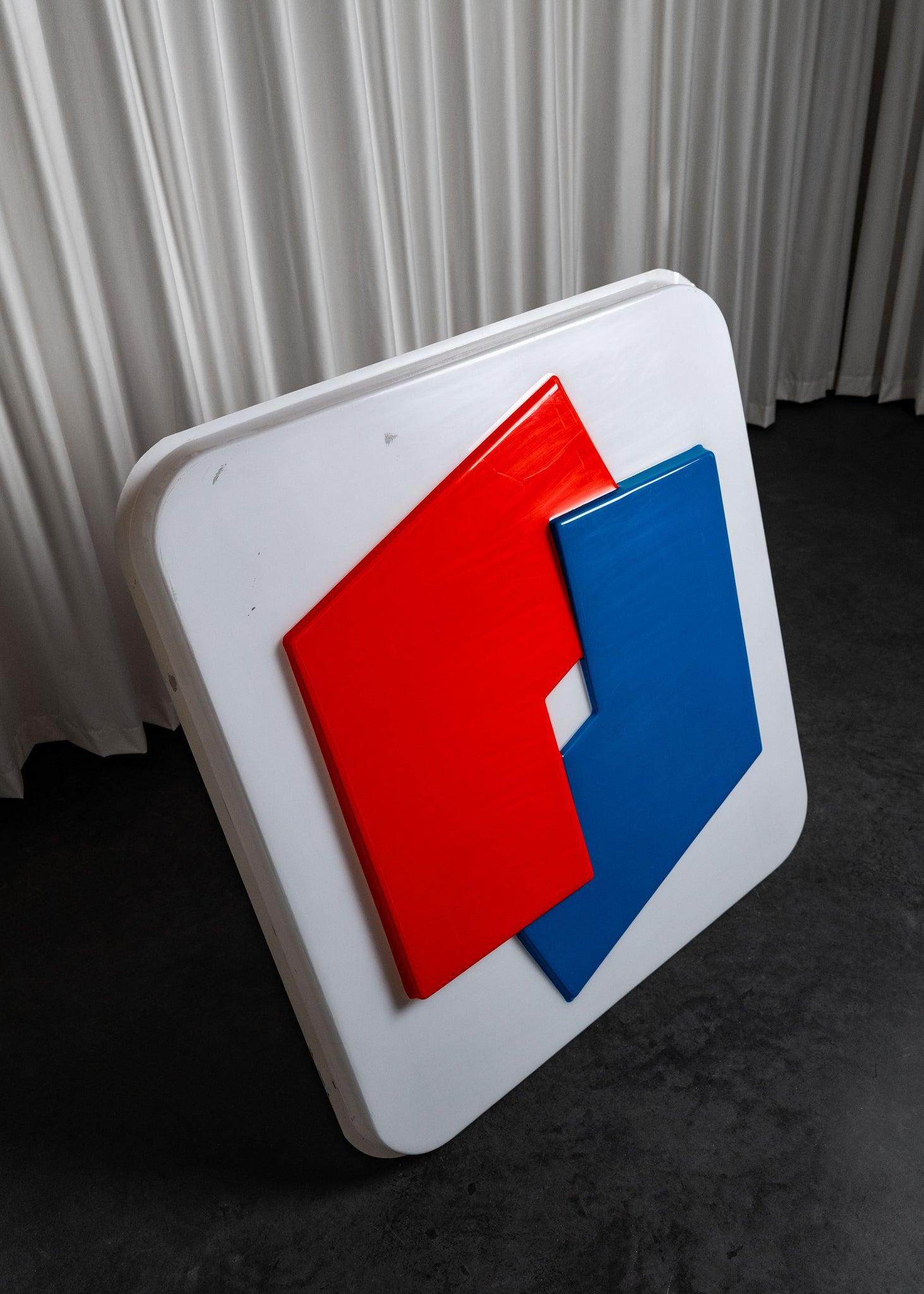 Plaque de boite lumineuse publicitaire Elf, 1967