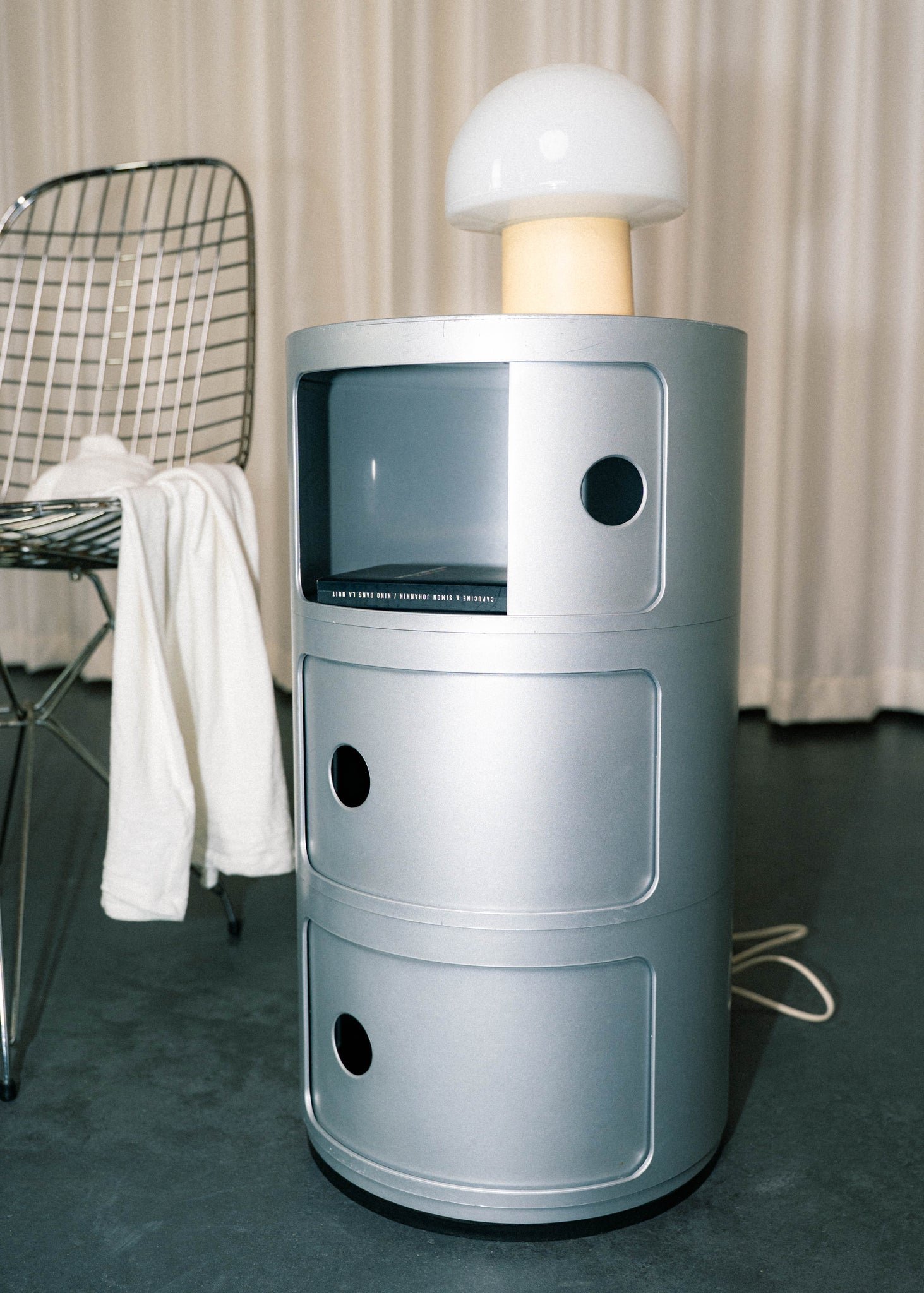 Componibili argenté par Anna Castelli Ferrieri pour Kartell, Italie, 1969