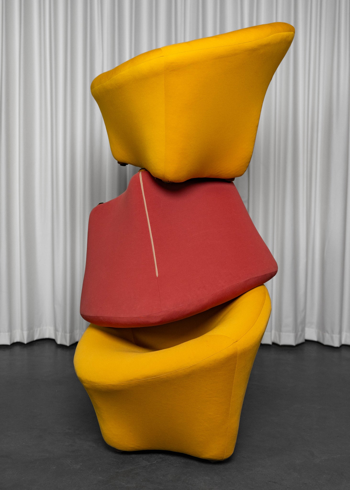 Lot de 3 fauteuils Space Age dans le style de Pierre Paulin