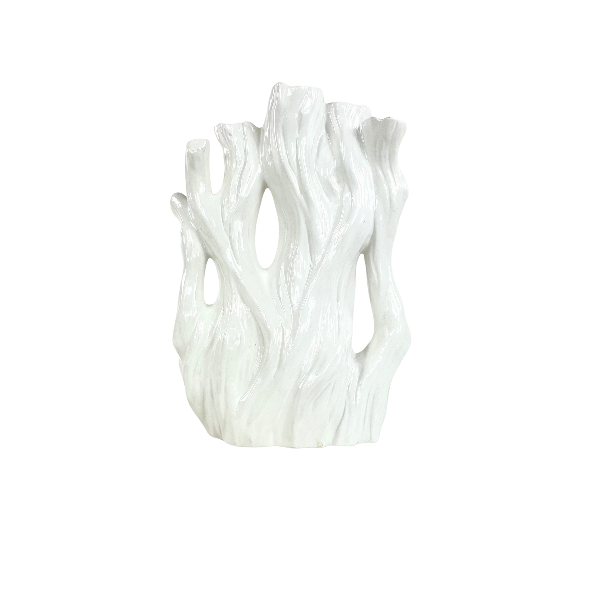 Vase corail en céramique