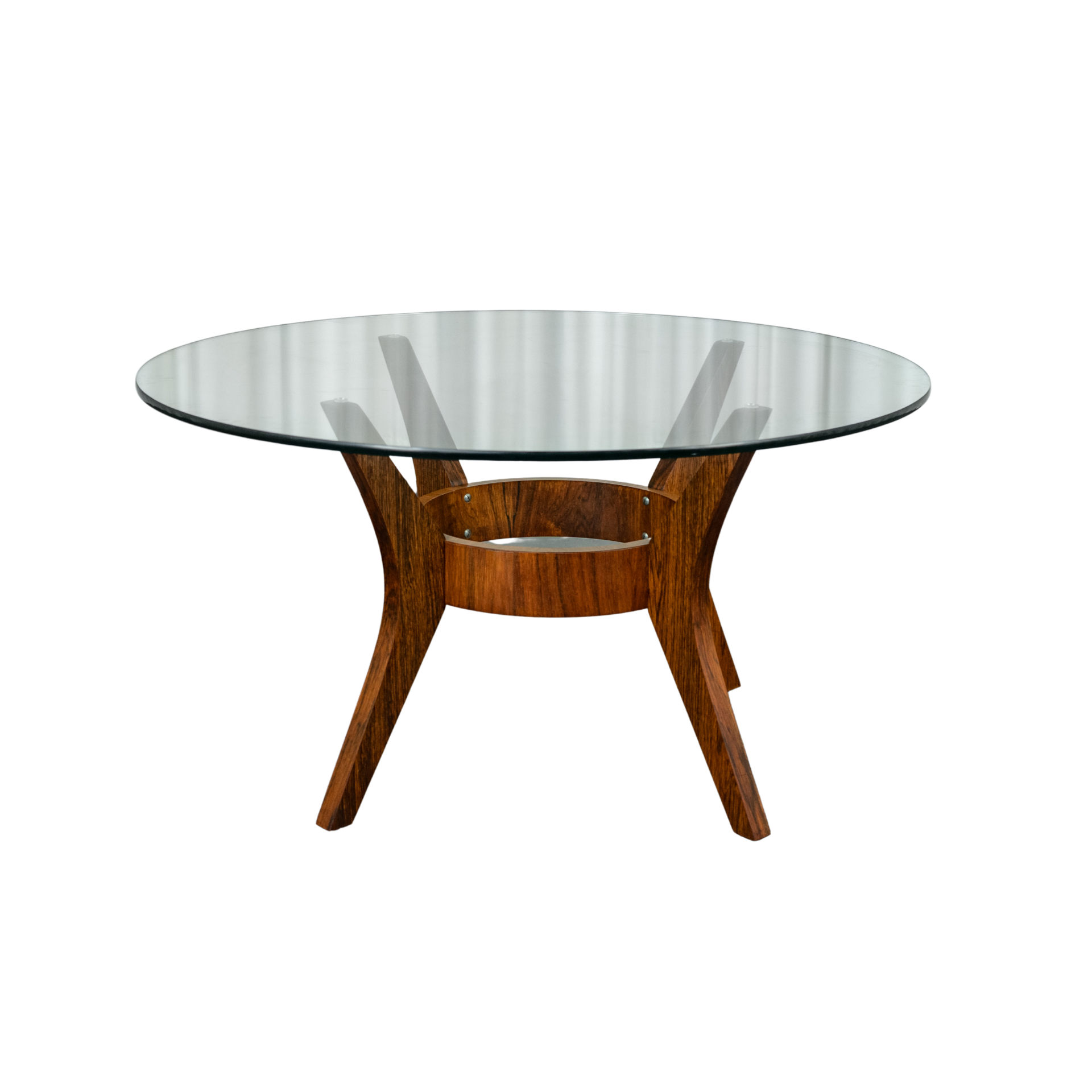 Table basse ronde pied araignée Mid Century