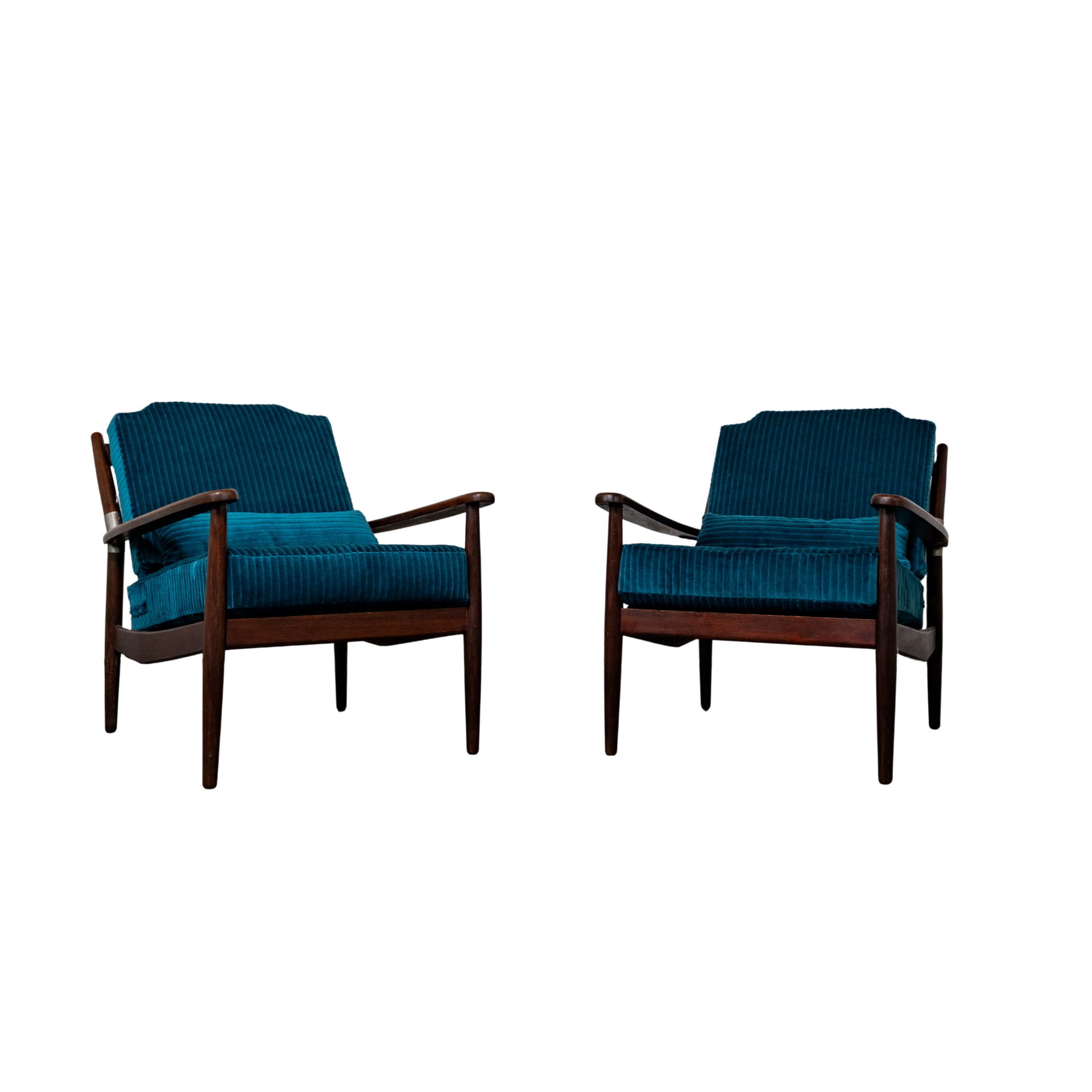Couple de fauteuils scandinave en teck, 1960