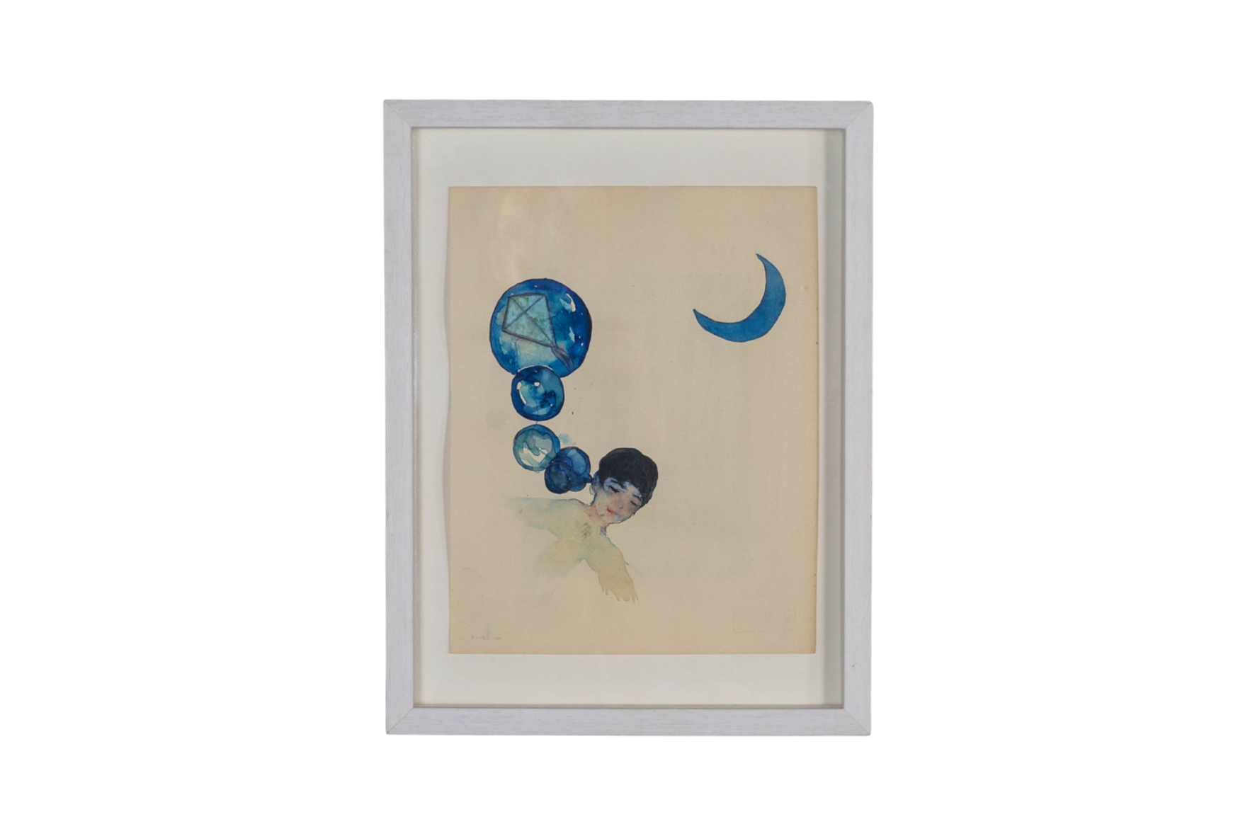 Bilal in the blue moon, Bilal Bahir, technique mixte, 2019