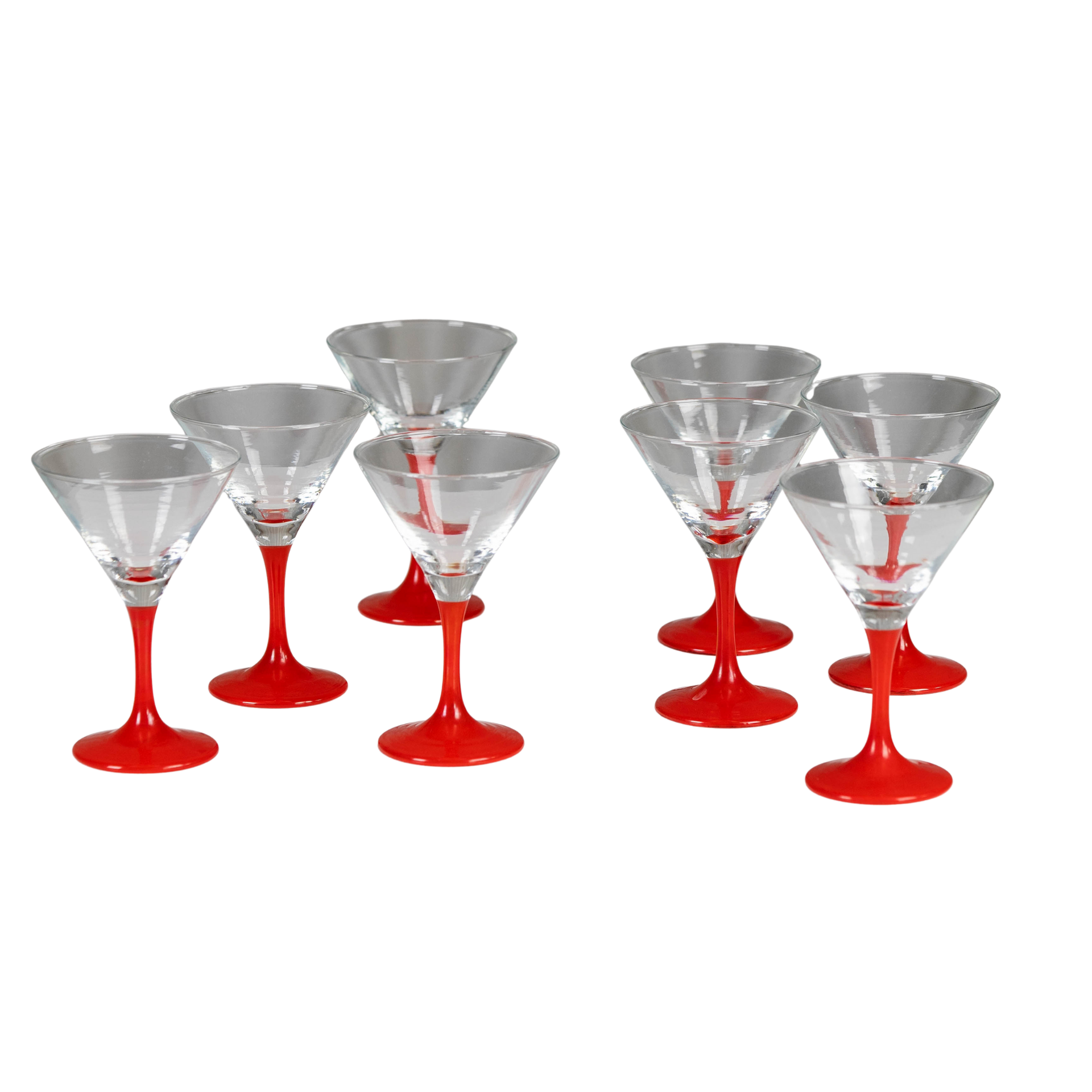 Lot de 8 verres à cocktail  vintage