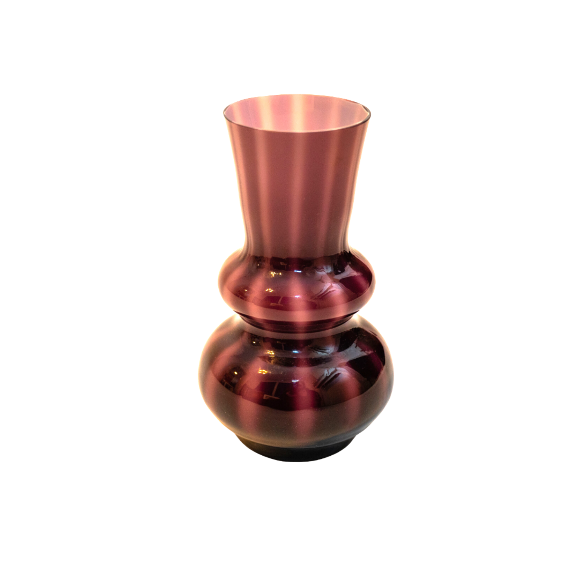 Vase en verre soufflé, Friedrich design, Allemagne, 1960