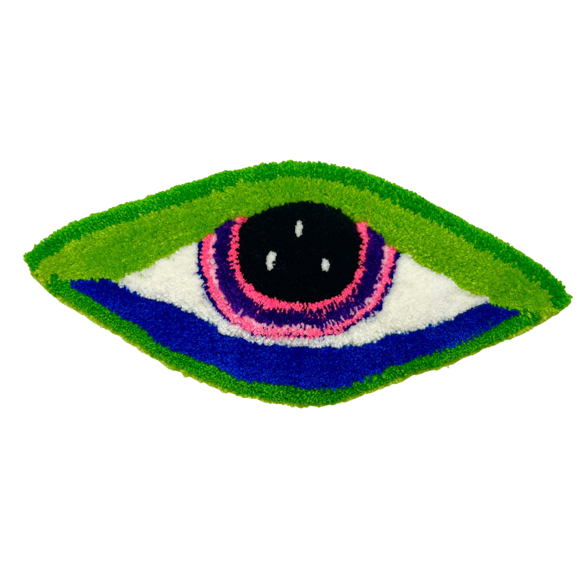 Oeil n°8, Bleu Noiir, tufting, 2023