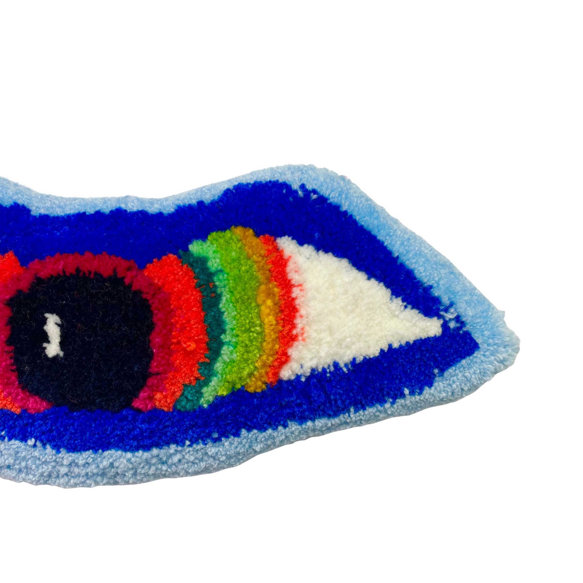 Oeil n°9, Bleu Noiir, tufting, 2023