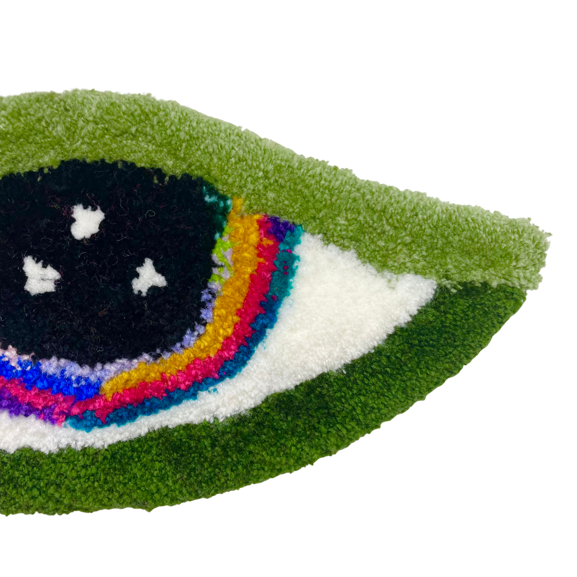 oeil n°2, Bleu Noiir, Tufting, 2023