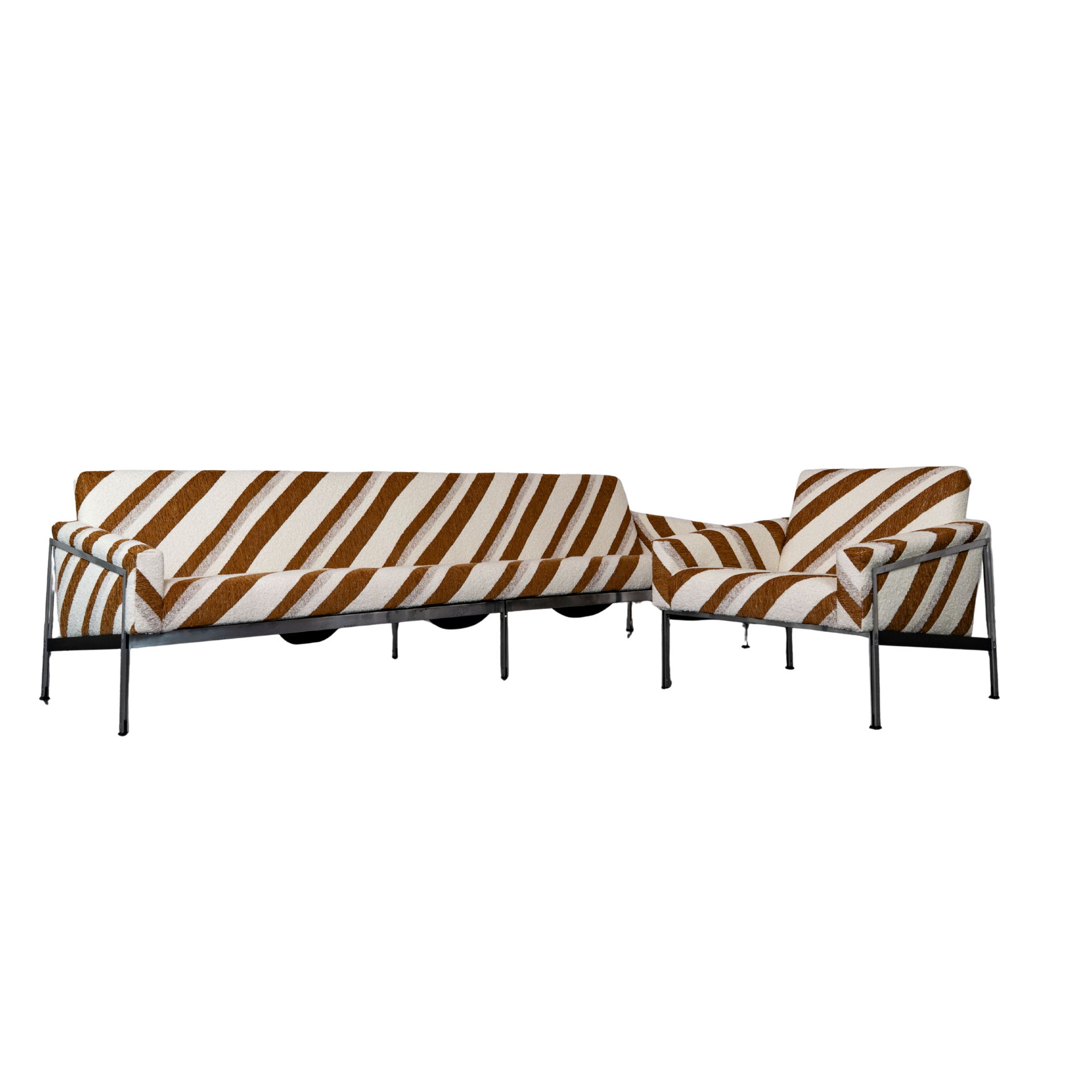 Canapé et fauteuil par Wolfgang Herren pour Lübke, Allemagne, 1960