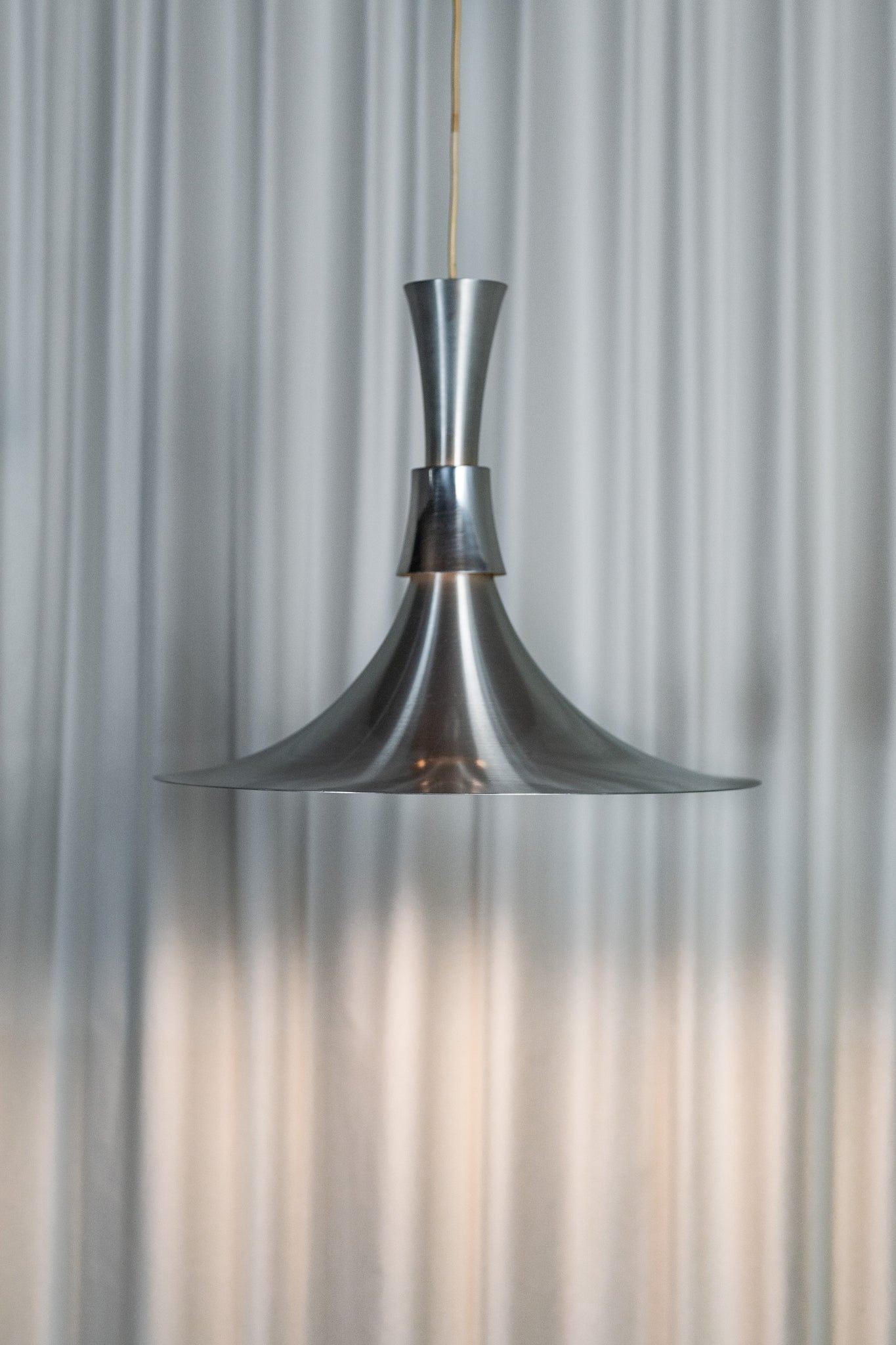 Suspension aluminium par Ben Nordsted pour Lyskaer Belysning, Danemark, 1970
