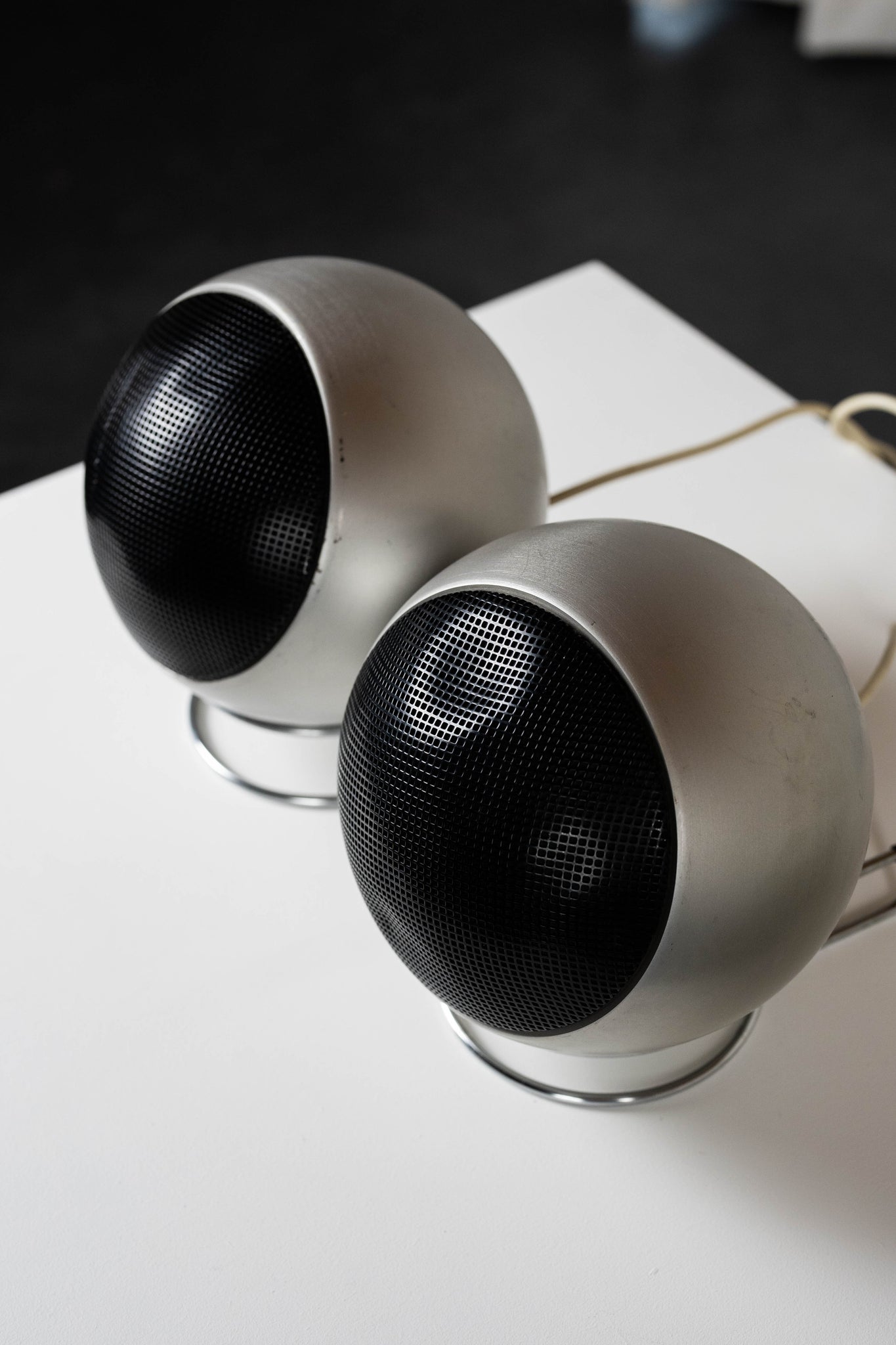 Enceintes stéréo sphériques Grundig Audiorama 210, 1970
