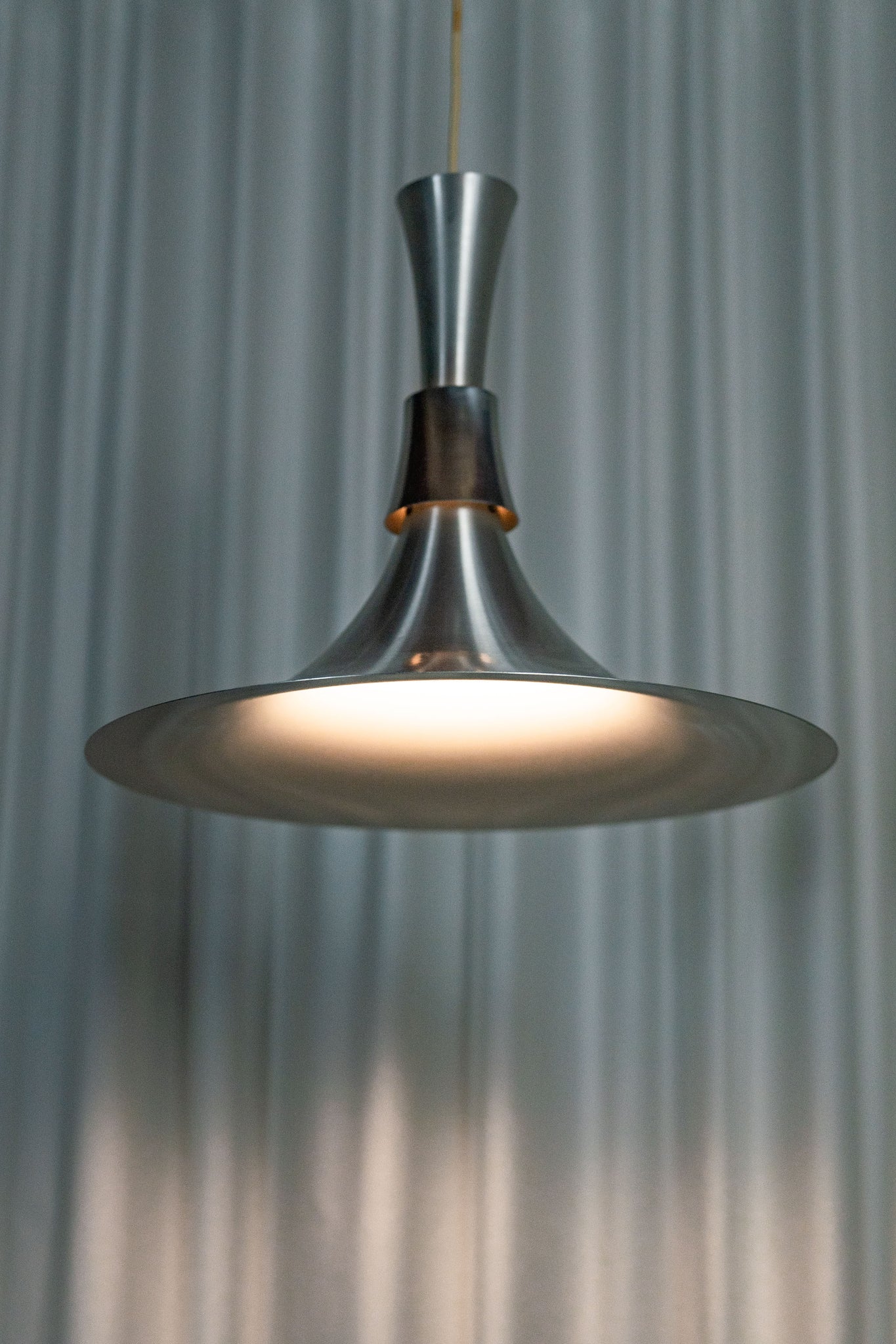 Suspension aluminium par Ben Nordsted pour Lyskaer Belysning, Danemark, 1970