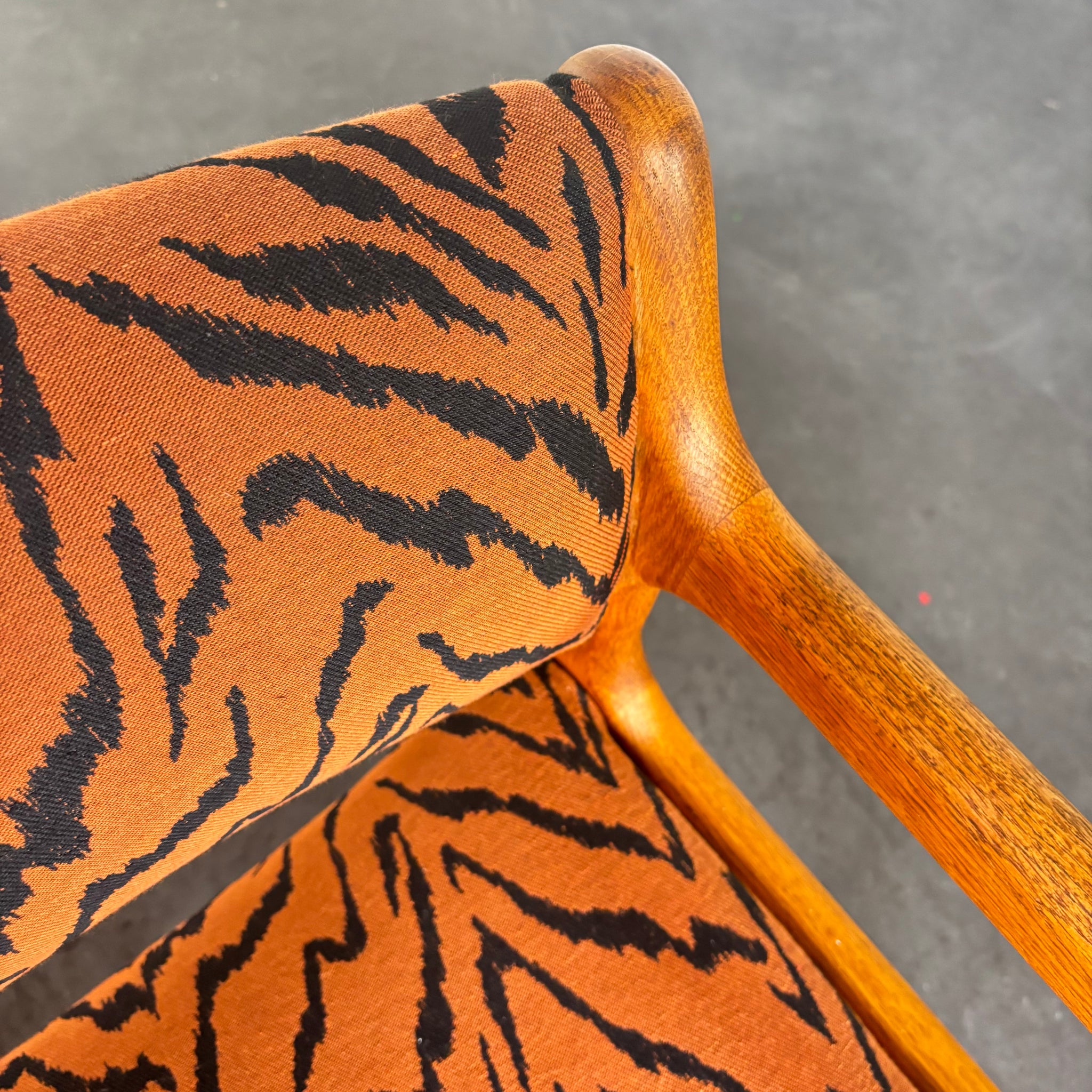 Set de 4 chaises traineau scandinave en teck