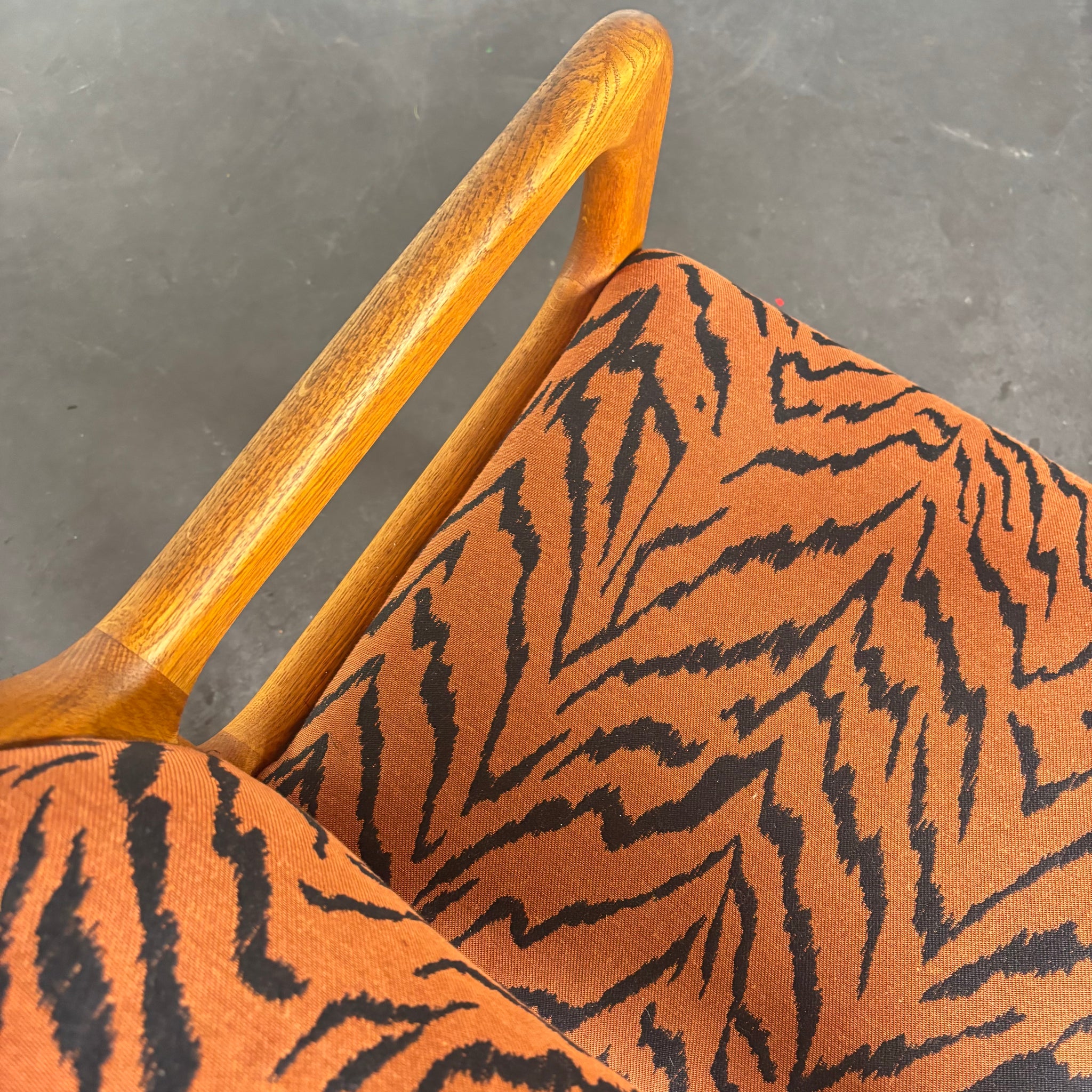 Set de 4 chaises traineau scandinave en teck