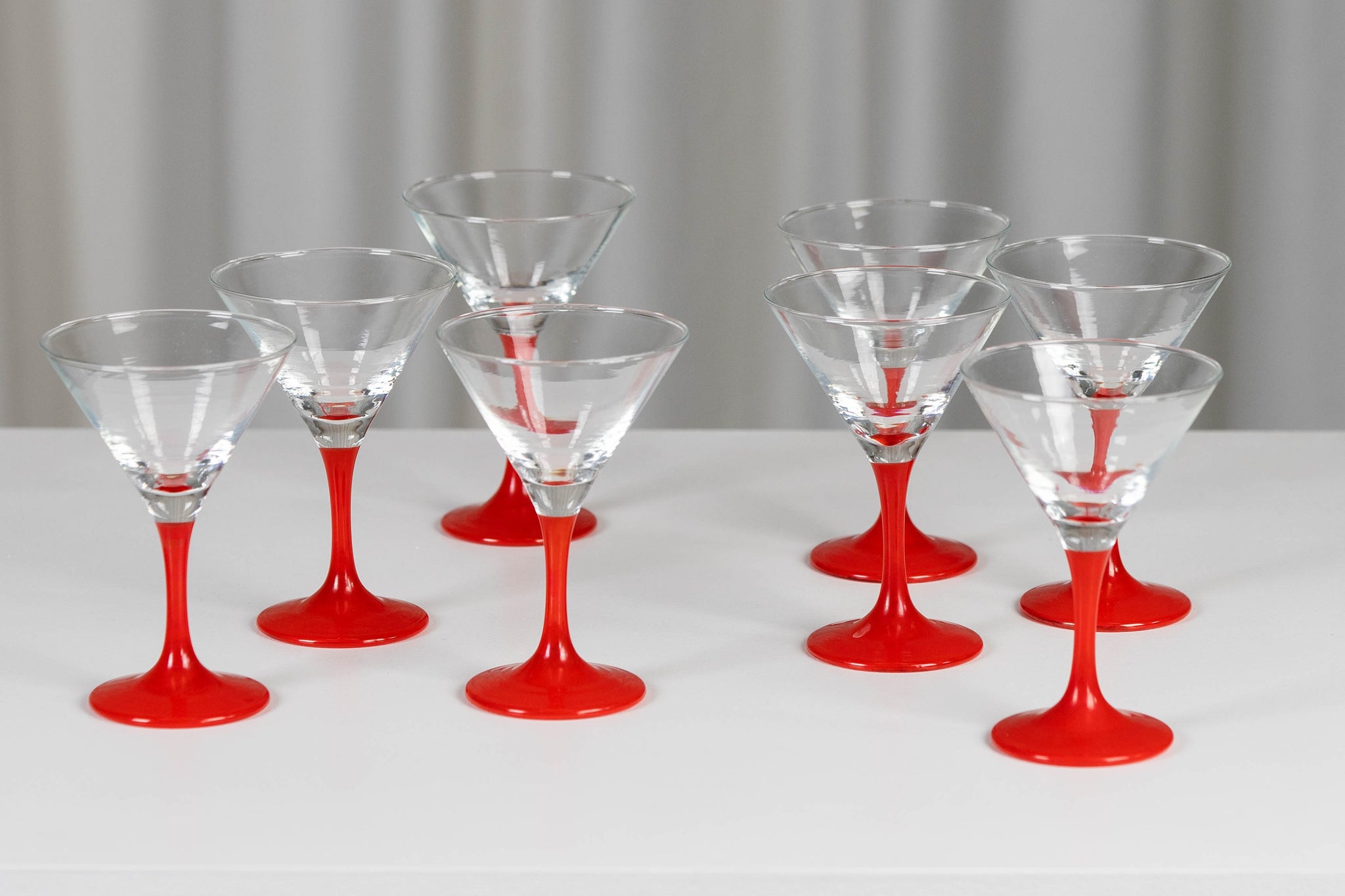 Lot de 8 verres à cocktail  vintage