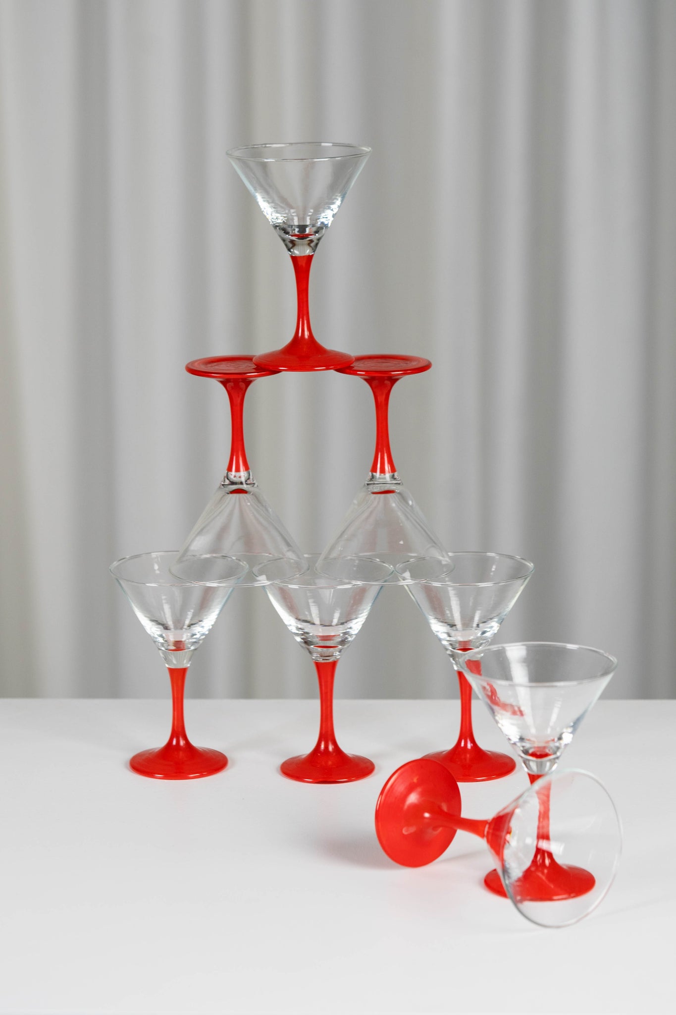 Lot de 8 verres à cocktail  vintage