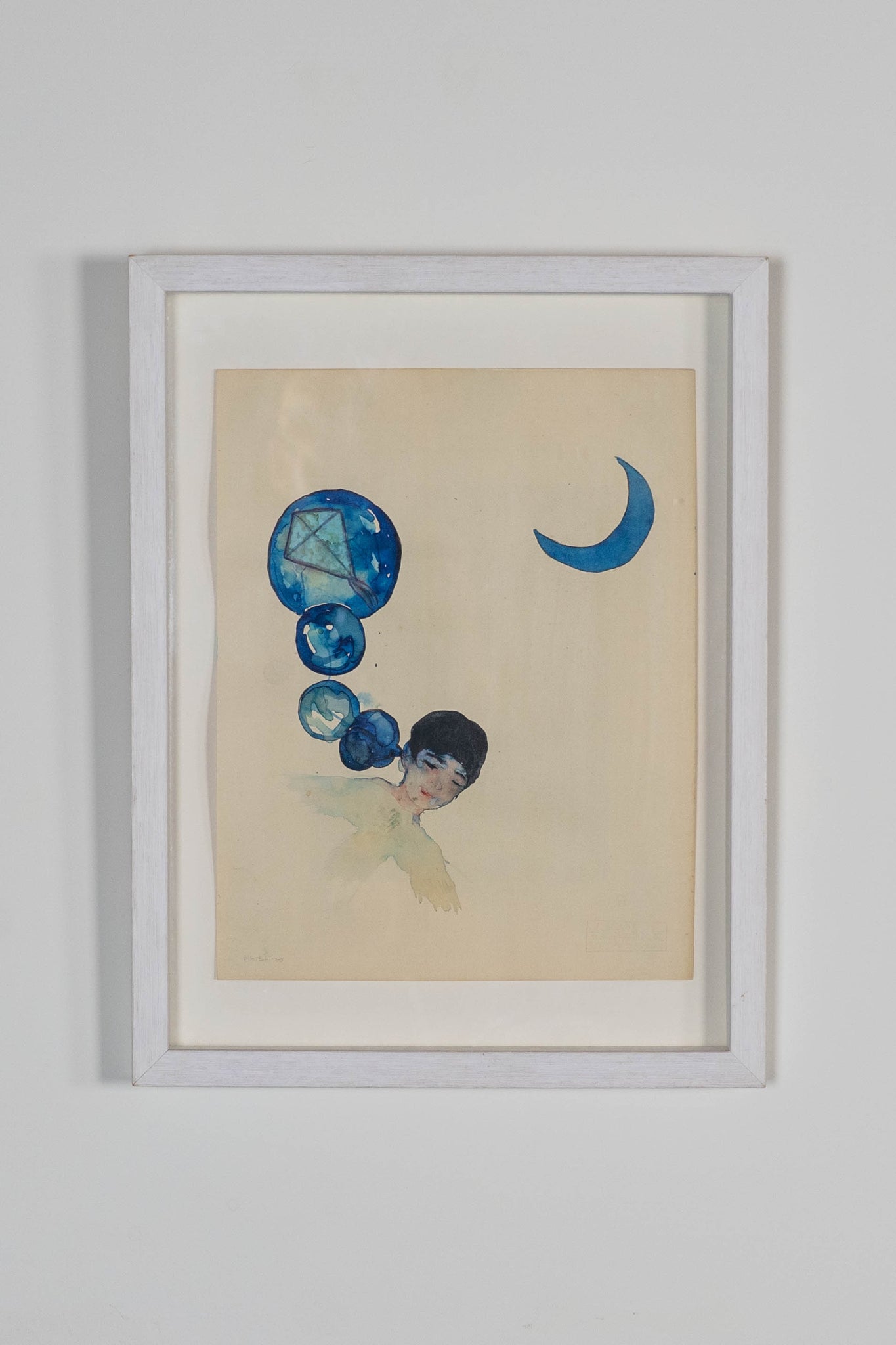 Bilal in the blue moon, Bilal Bahir, technique mixte, 2019