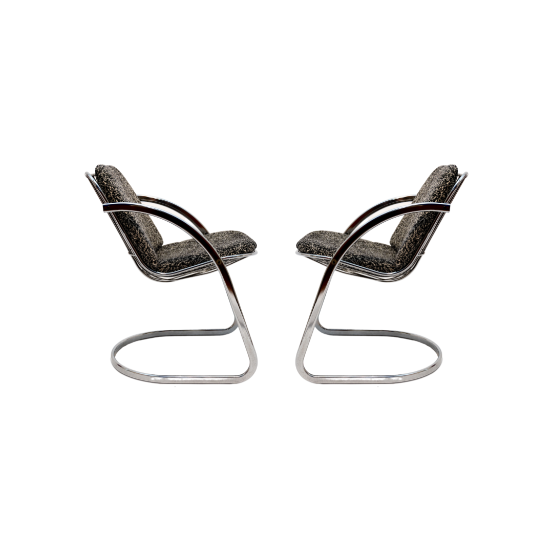 Couple de chaises italiennes dans le style de Gastone Rinaldi, 1970