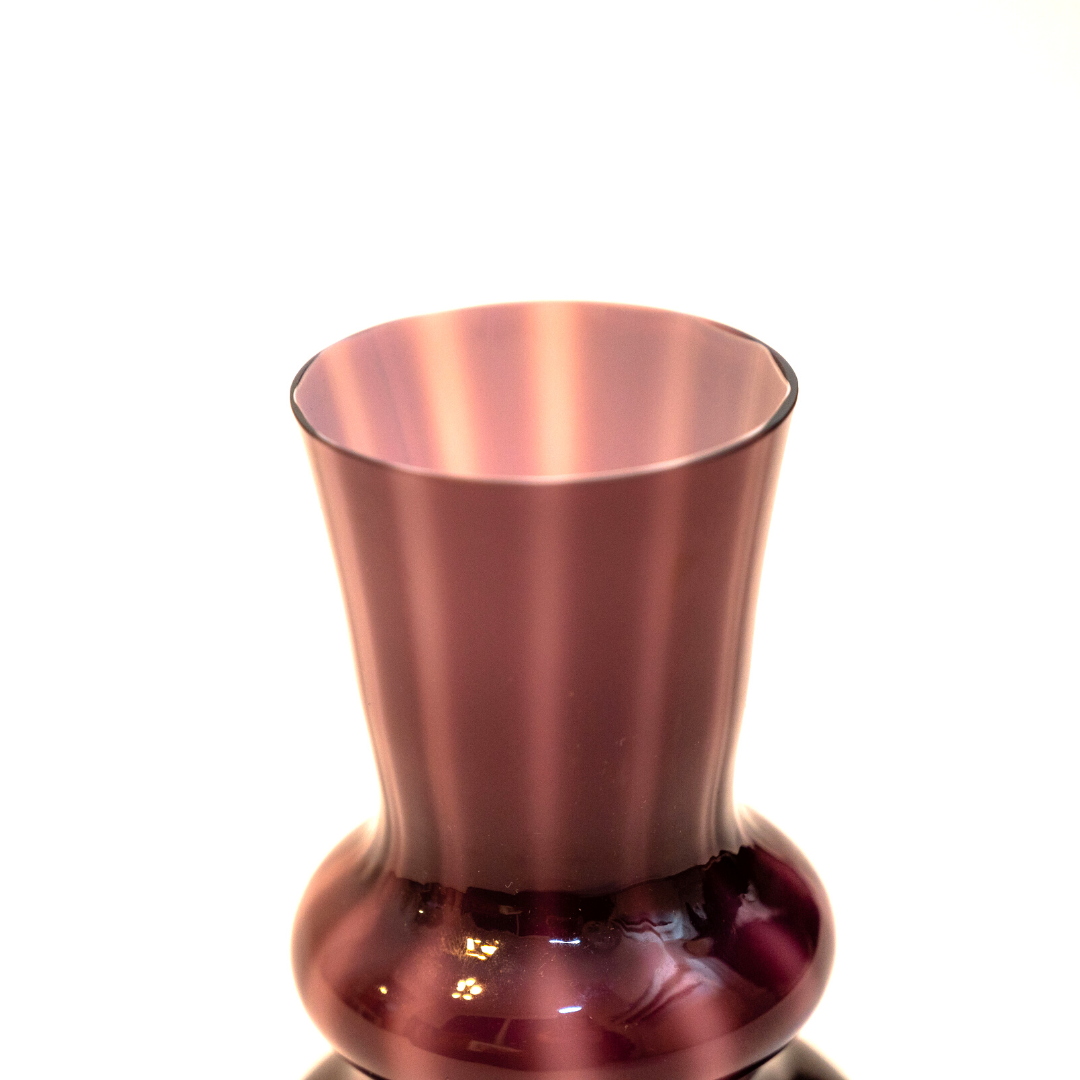 Vase en verre soufflé, Friedrich design, Allemagne, 1960