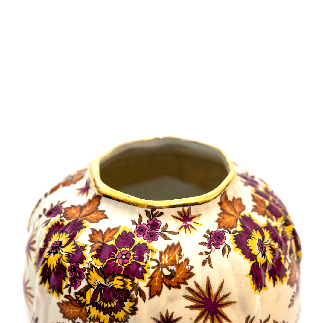 En duo ou en solo  vase(s) Boch frère Kéralux décor chardon